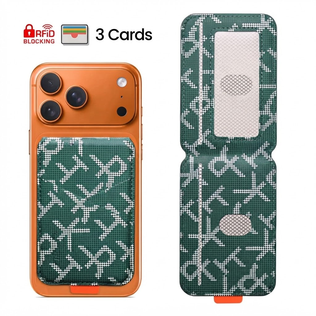 Portafoglio in Pelle Porta Carte Magnetico con Sgancio Rapido per Smartphone – Compatibile MagSafe