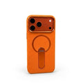 Custodia in Pelle per iPhone con Supporto Magnetico Invisibile Rotante a 360°