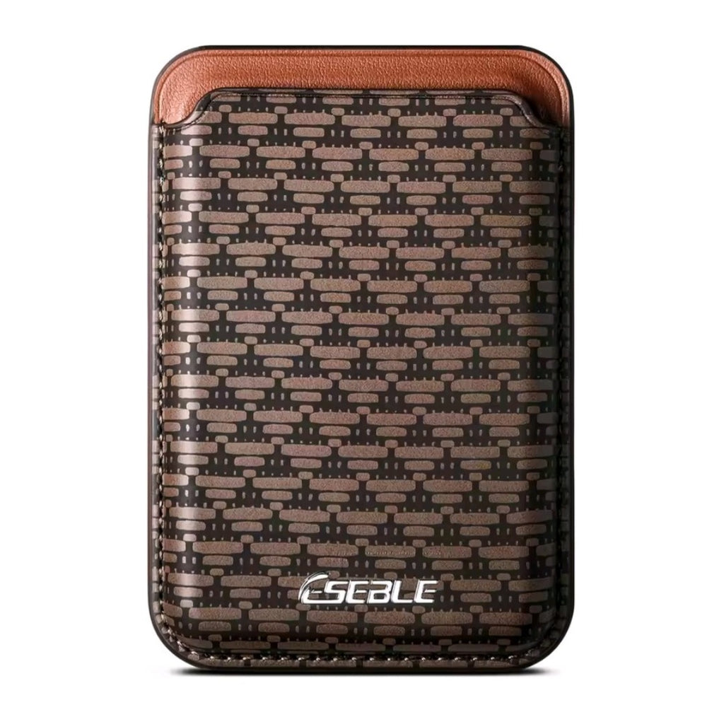 Portafoglio Magnetico Slim con Texture Geometrica per Smartphone – Compatibile MagSafe