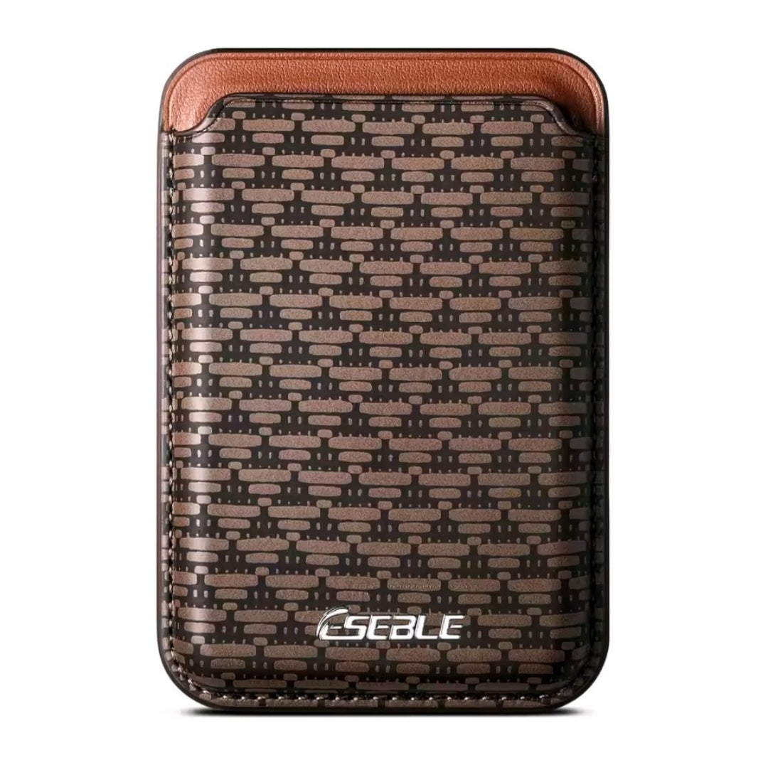 Portafoglio Magnetico Slim con Texture Geometrica per Smartphone – Compatibile MagSafe