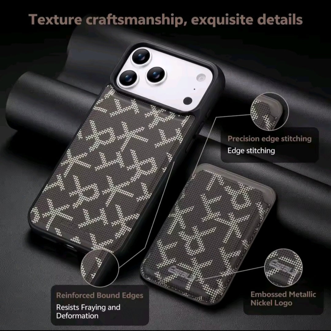 Stile, protezione e praticità in un unico accessorio. Scopri la custodia 2-in-1 con portafoglio magnetico staccabile. Progettata in pelle di lusso per offrire al tuo iPhone una protezione antiurto completa senza rinunciare all'eleganza.