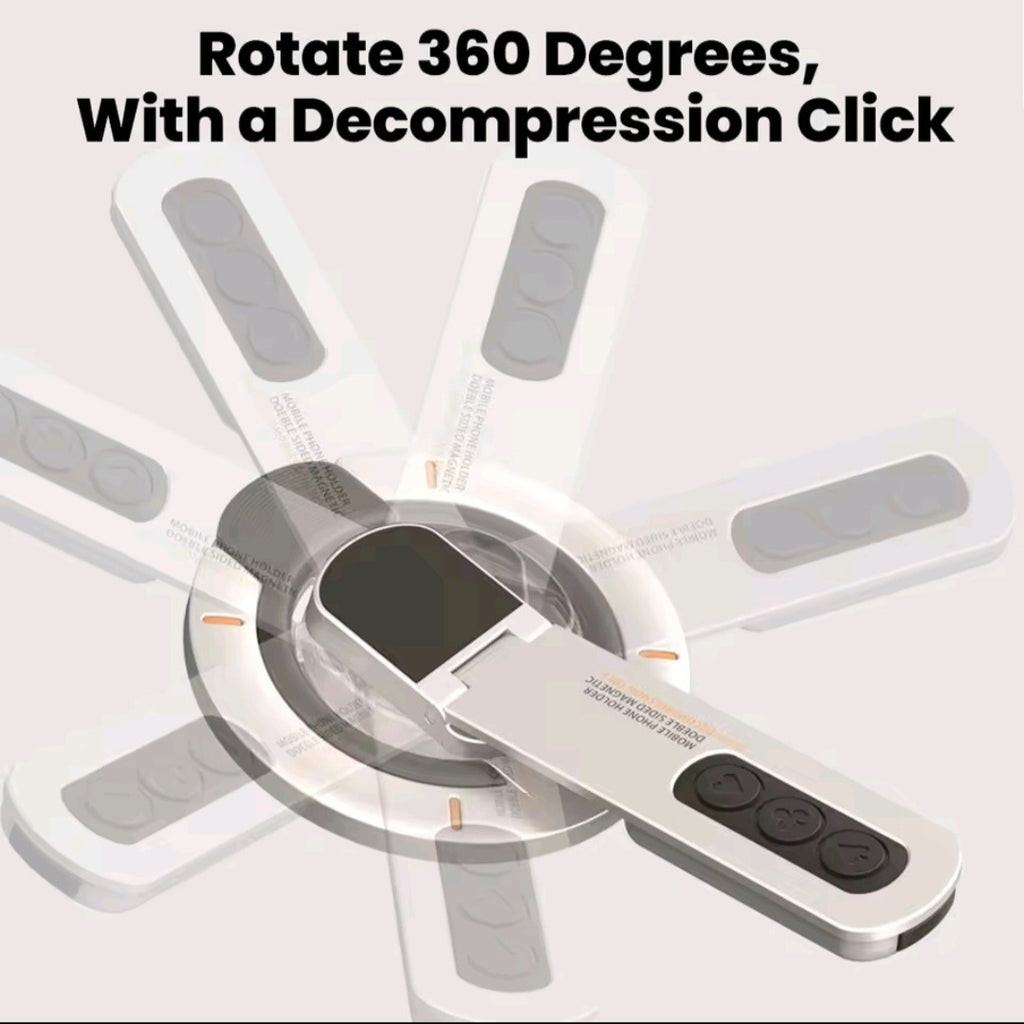 KEBIDUMEI Supporto Magnetico a Doppia Faccia e Anello Girevole per Telefono
