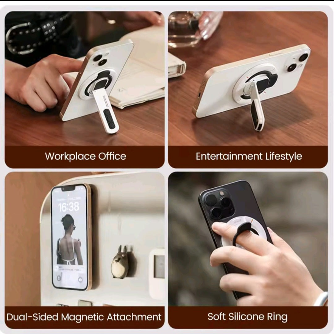 KEBIDUMEI Supporto Magnetico a Doppia Faccia e Anello Girevole per Telefono