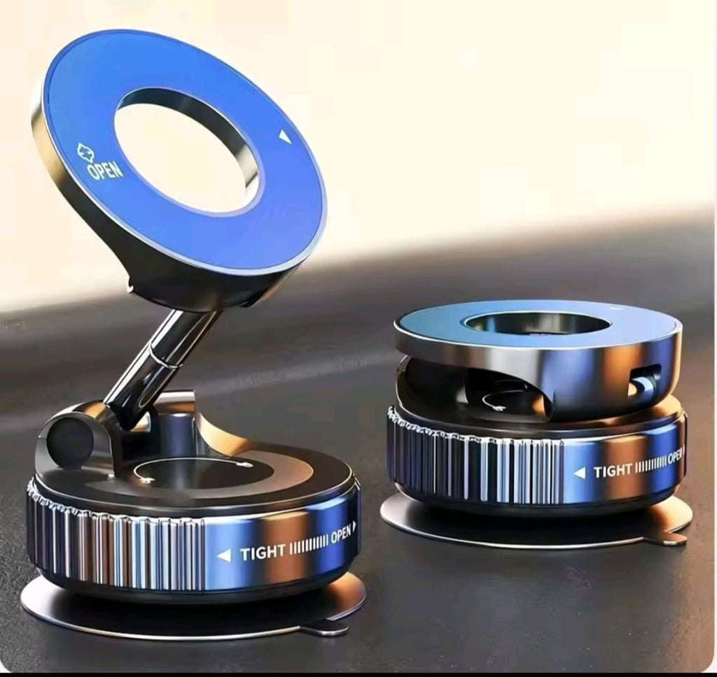 Supporto Auto Magnetico Pieghevole a 360° con Ventosa Potente