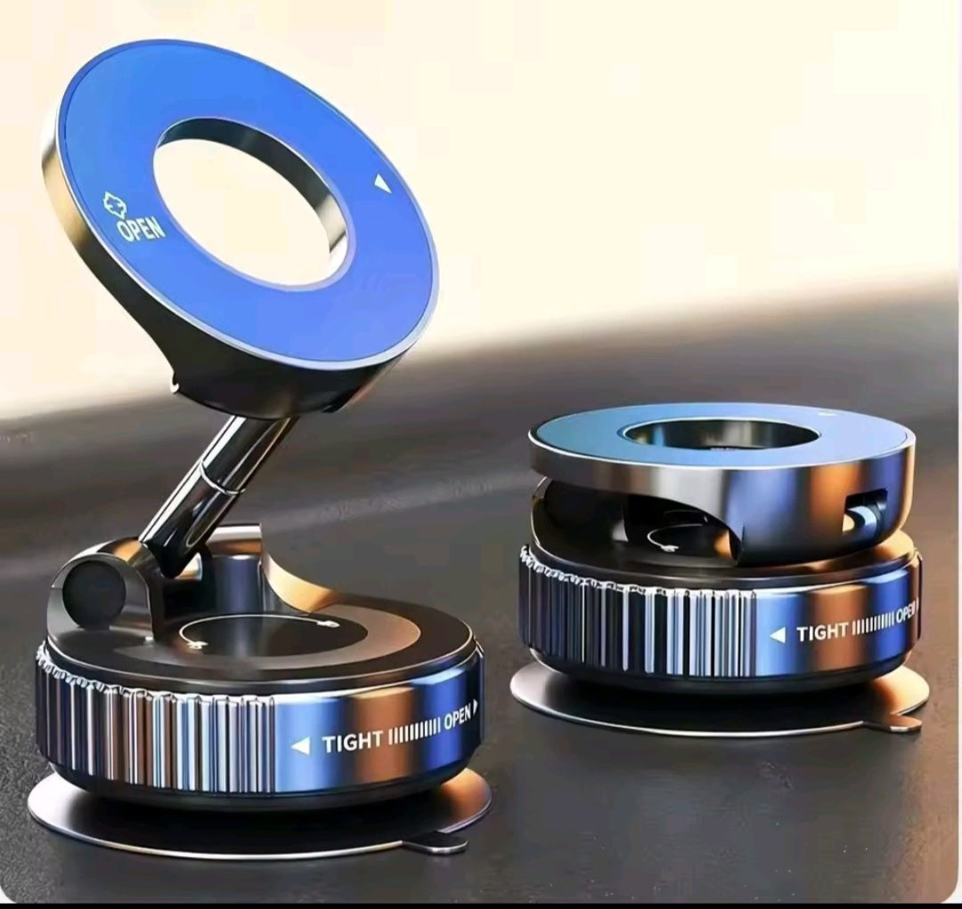 Supporto Auto Magnetico Pieghevole a 360° con Ventosa Potente
