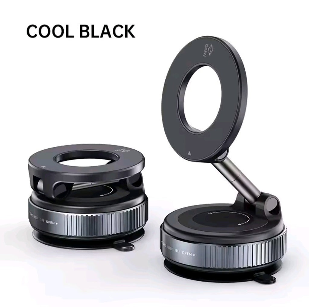 Supporto Auto Magnetico Pieghevole a 360° con Ventosa Potente